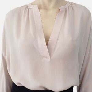 VINCE pale pink silk blouse